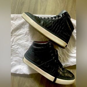 Men’s Jimmy Choo croc embossed leather hightop